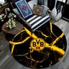 Borussia Dortmund2,Round Area Rug,Carpet Rug for Living Room Bedroom Sofa Playroom Decor,Non-slip Floor Mat