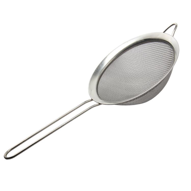 Stainless Steel Fine Mesh Wire Flour Colander Sifter Sieve Oil Tea Strainer ADM