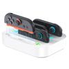 LVFAN Switch 2 Charging Simultaneous Switch2 Switch 2 Charging Storage with LED for Nintendo Switch White Joy-con Stand, 4-Piece Joy-con Charger,