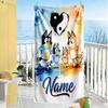 Sunny Day Adventure Customize Your Name Beach Towel Quick-Dry Soft Microfiber Suitable for Sports Travel Swimming Yoga Bathroom Beach And Pool