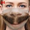 Новые Унисекс 3D Маски с Забавными Лицами для Взрослых, Ветрозащитные, Моющиеся, Многоразовые, Хлопковые Маски для Рта