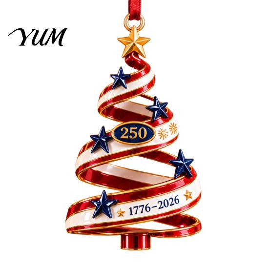 Home Wall Fireplace Ornaments Patriotic Christmas Tree Ornaments, Acrylic Holiday Pendant for Independence Day, Decorative Party Supplies Indoor