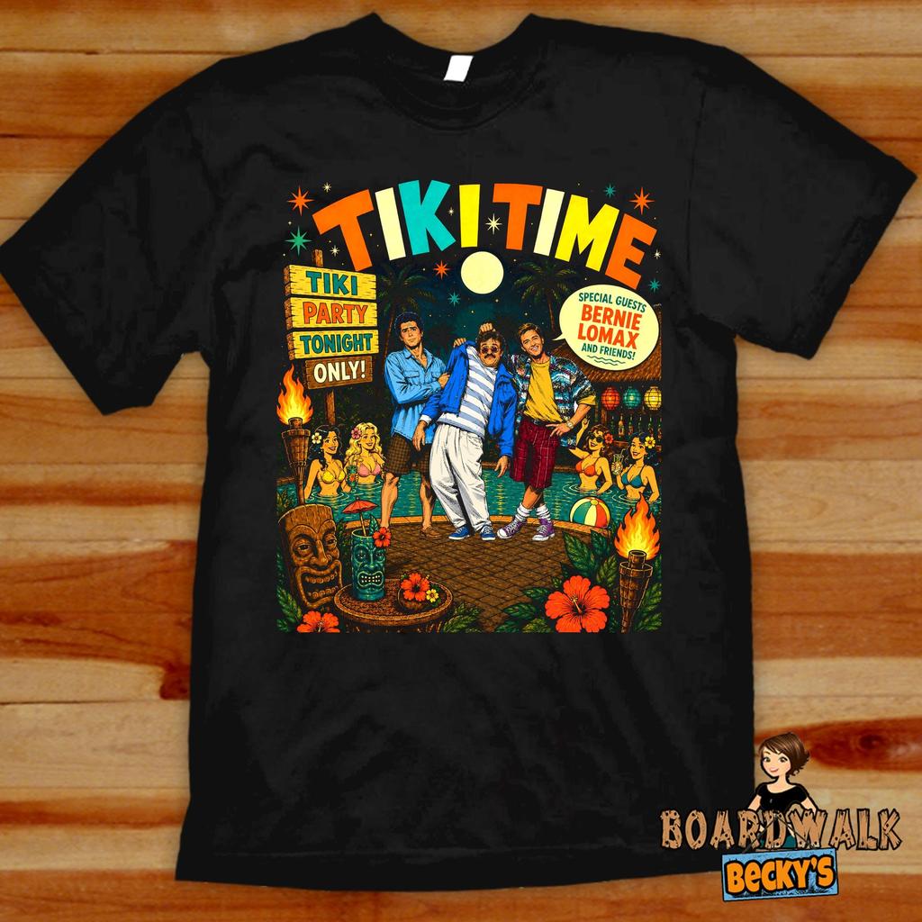 Weekend At Bernie's Tiki Party T-Shirt – Retro 80s Beach Graphic Tee