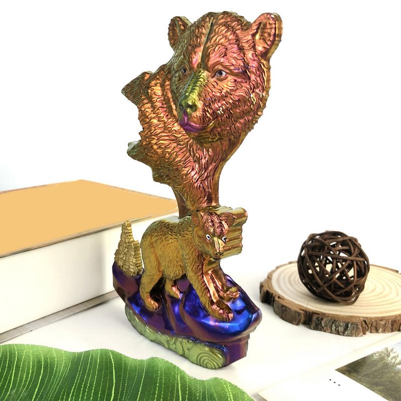 3D силиконовая форма в виде животного формы из эпоксидной смолы 3D силиконовая форма в виде животного живая многоразовая настенная декоративная форма ручной работы коричневый медведь литейные формы