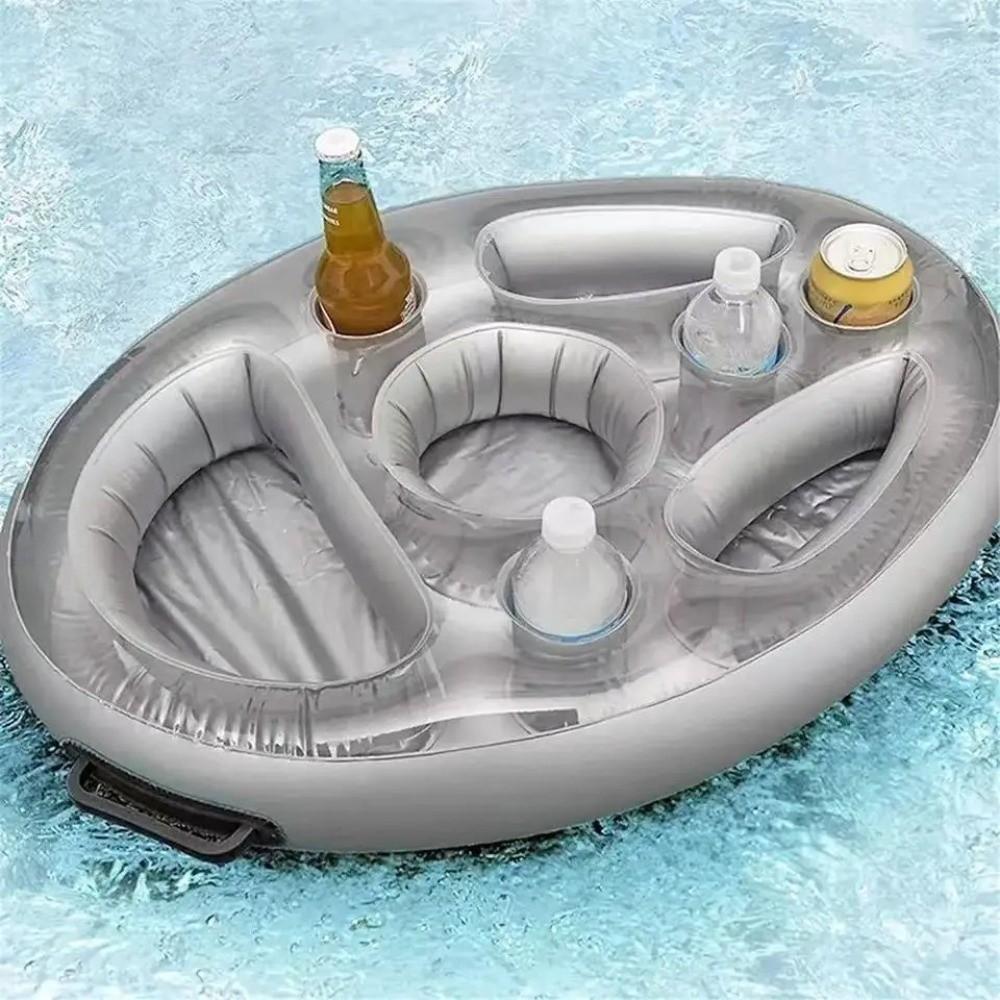 Blow Up Design Inflatable Pool Float PVC Material Inflatable Drink Holder Pool Party