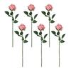 6 шт. искусственных розовых цветов, искусственные розы с длинными стеблями, реалистичные долговечные искусственные розы для украшения дома на свадьбу