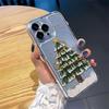 Crystal Clear Drop-Proof Christmas Tree iPhone Case for 13/14/15Pro/16ProMax/17 Models