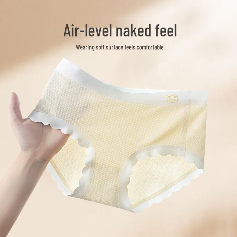 Meishianxuan Girls' Antibacterial Cotton Briefs 4-Pack