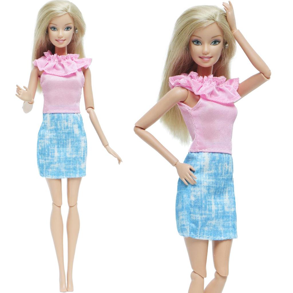 Одежда для куклы для куклы 30 см Лот Стилей Женское Блестящее Платье Юбки Модная Одежда для Девочки для Куклы 1/6 11,5 дюймов Игрушка для Девочки(НЕТ КУКЛ))