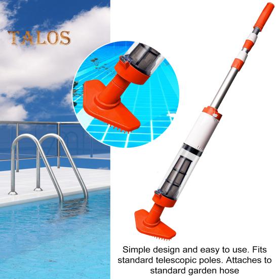 1 Set Swimming Pool Vacuum Cleaner 3 In 1 Cordless Rechargeable Powerful Motor Roller Bristle Design Handheld Pool Cleaner Spa Hot Tub Sand And