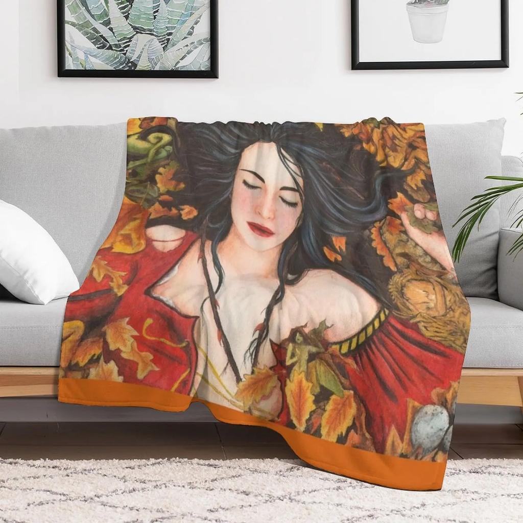 Briar Rose Throw Blanket Durable Warm Blanket for Daily Home Use