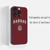 H-har-vardes логотип модный узор ин Чехол для телефона Для iPhone 17 16 e 15 14 13 12 Plus Mini Pro Max Мягкий черный Ударопрочный чехол