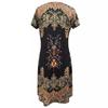 Summer Street Women's A-list Dress Elegant V-neck Short Sleeved Floral Print Casual Dresses