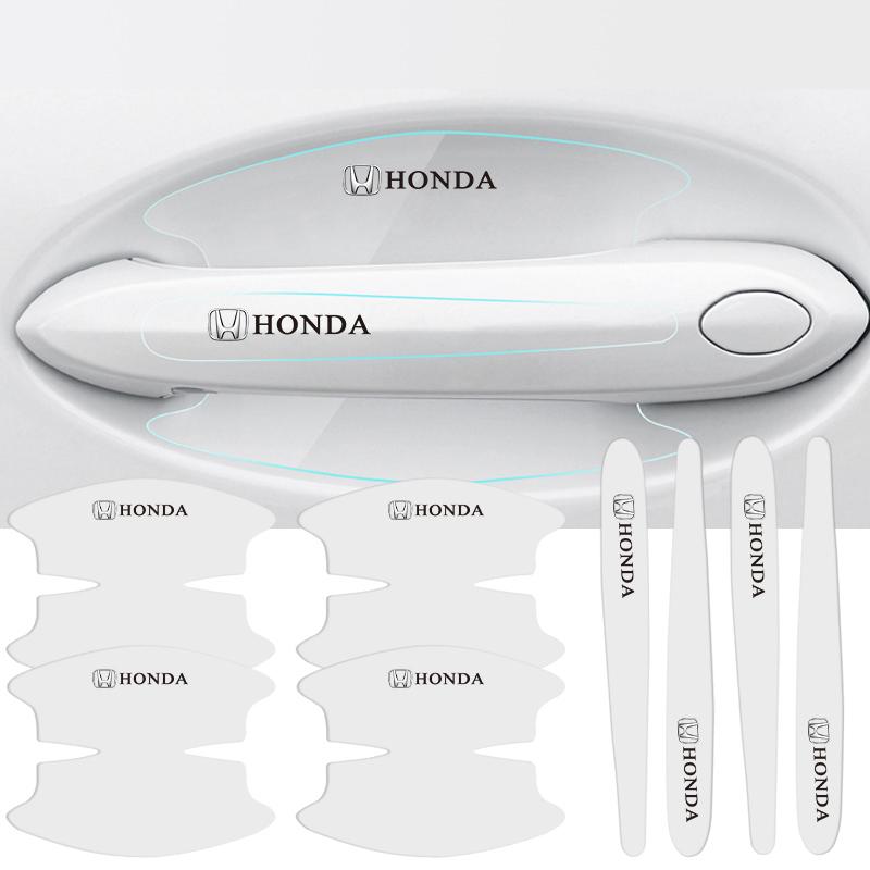 8pcs Car Door Bowl Door Handle Anti Scratch Sticker Auto TPU Transparent Protective Film for Honda Civci FIT CRV Accord Jazz akd256