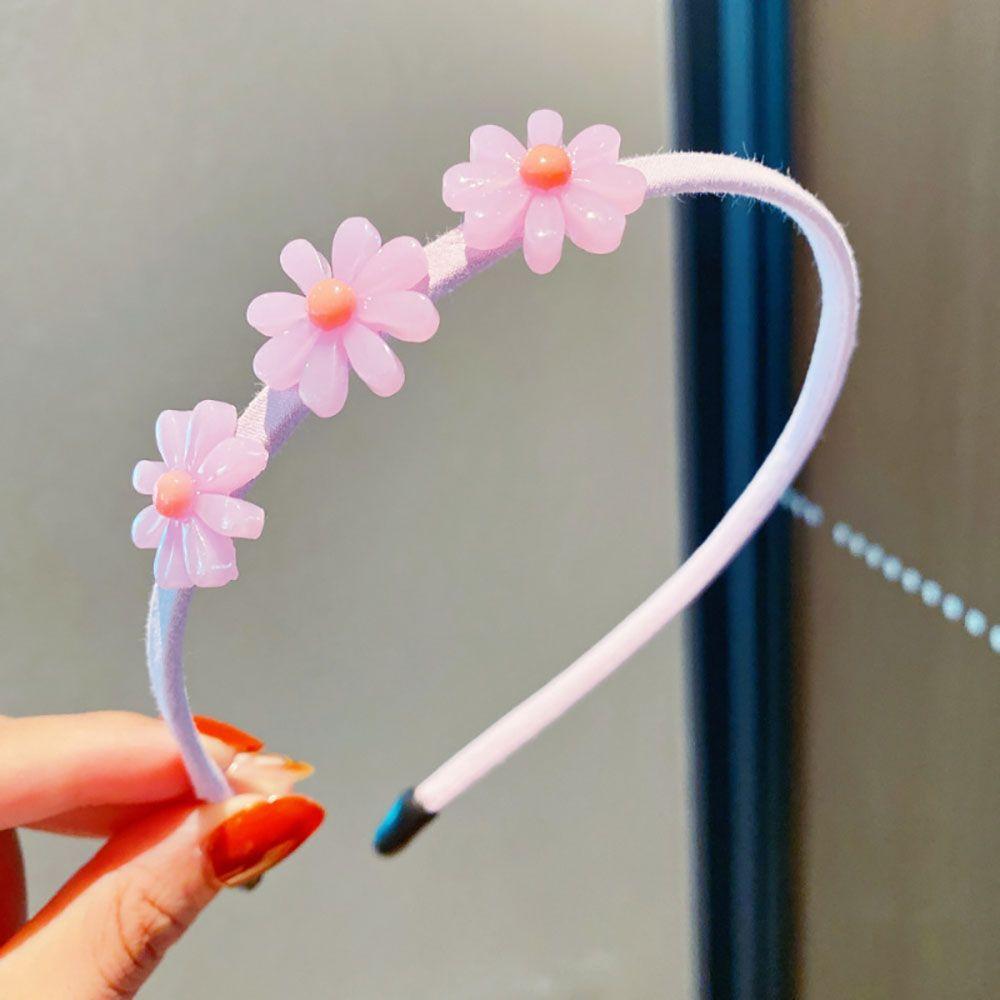 Милые головные уборы конфетного цвета, повязки на голову, детские аксессуары для волос, обручи для волос с цветами