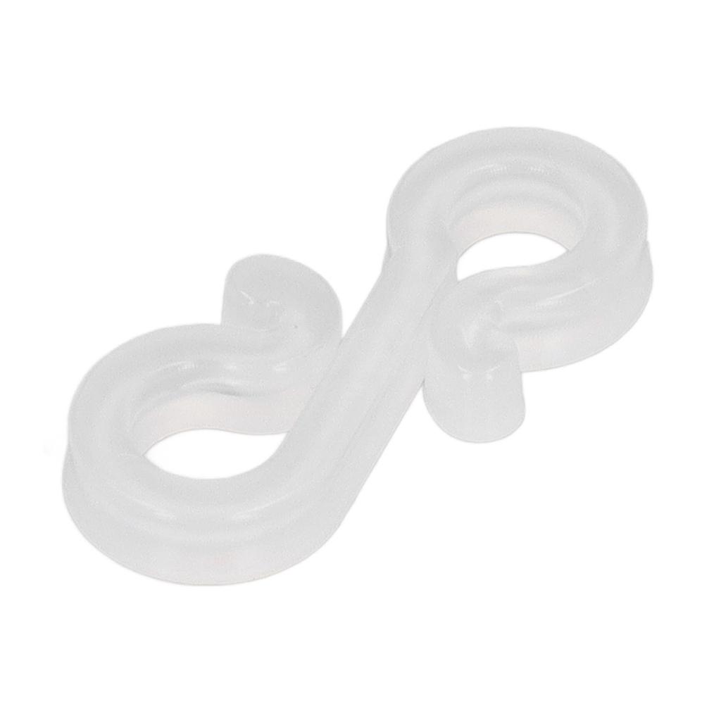 150Pcs S Shaped Hooks Sturdy Plastic Dual Ends Multipurpose Christmas Light Clips for Party Lights Decoration