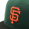 Кепка New Era 59FIFTY MLB San Francisco Giants SF Темно-зеленая с боковым андервизором Эксклюзивно для и Боковая Прямой Плоский Идеально для Весны и Регулируемая