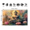 VIKAMA Serene Buddha Lake Scene Tapestry Stylish Wall Decor For Bedroom Meditation Nook Apartment Aesthetic Backdrop Home Decor