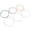 6Pcs Electric Guitar Strings Plated Steel Consistent Touch Full Bright Toning Colorful Strings