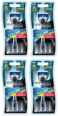 KAI RAZOR axia бритвенный набор 5 шт. х 4 [Оптовая покупка] 5-лезвийный