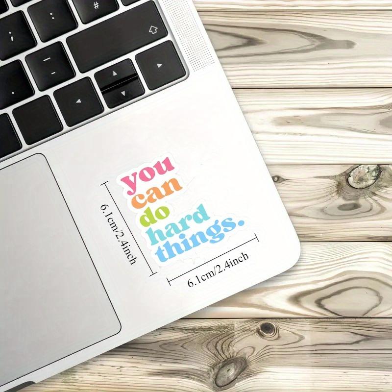 You Can Do Hard Things, МОТИВАЦИОННАЯ наклейка, Виниловые наклейки для ноутбука, Наклейки с вдохновляющими цитатами, Девушка-босс, Наклейка для автомобиля, Бутылка для воды