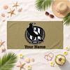 Collingwood Football Club (1) Custom Name Beach Towel Soft Towel Gift for Beach Pool Swimming Vacation