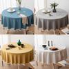 Large Round Tablecloth Solid Color Waterproof And Antifouling Dining Table Table Cloth