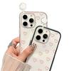 Применимо к iPhone17 ProMax полноэкранный розовый чехол-сердечко для мобильного телефона 16/15 простой 14 Pro нишевый