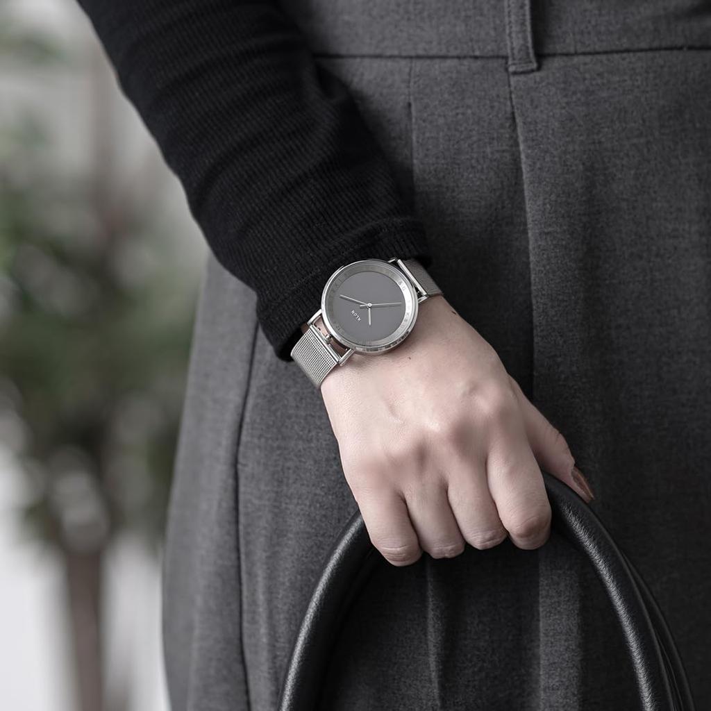 Klon Watch Solar Watch сменный ремешок Simple KLON SLIM SOLAR STYLE ENGRAVE TIME 38 мм мужские женские -SILVER MESH-