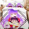 Постельное белье Ranma 1/2 Односпальный Полутораспальный Двуспальный Кинг-сайз Комплект постельного белья Взрослые Мальчики Спальня Наборы пододеяльников 3D-принт Аниме Комплект простыней