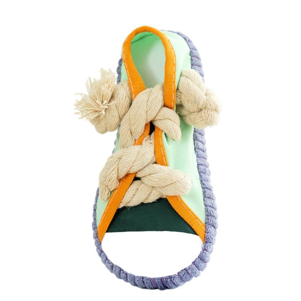 with Cotton Rope Dog Teeth Grinding Slippers Bite Resistant Dog Sound Making Toys  Relieve Boredom