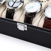 6 10 12 Grid Watch Display Box Black Watch Storage Box Luxury Watch Box