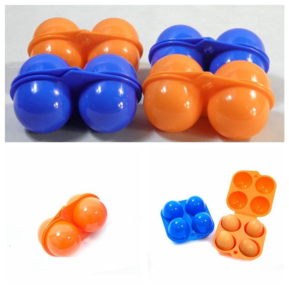 2/4 Grids Camping Containers Holder Portable Organizer Case Egg Tray Egg Storage Box