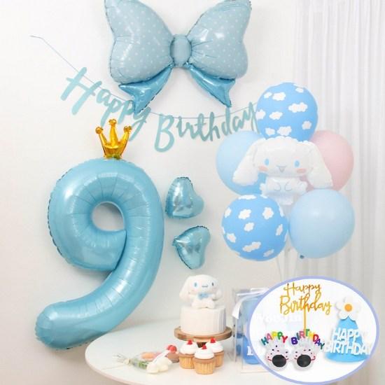 Sanrio Cinnamoroll Balloon Birthday Party Set, a Popular Character In Korea