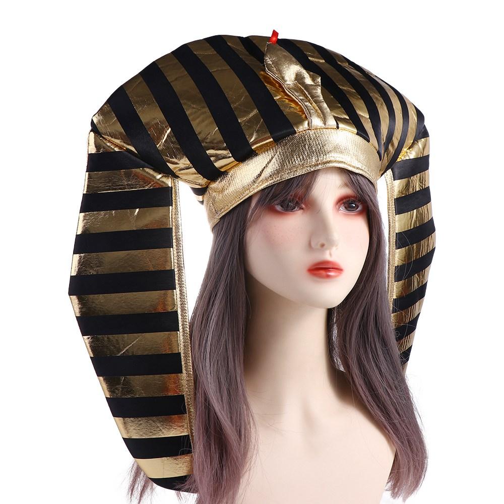 Halloween Party Decorations Egyptian King Hat Headpiece Halloween Pharaoh Hat Creative Girl