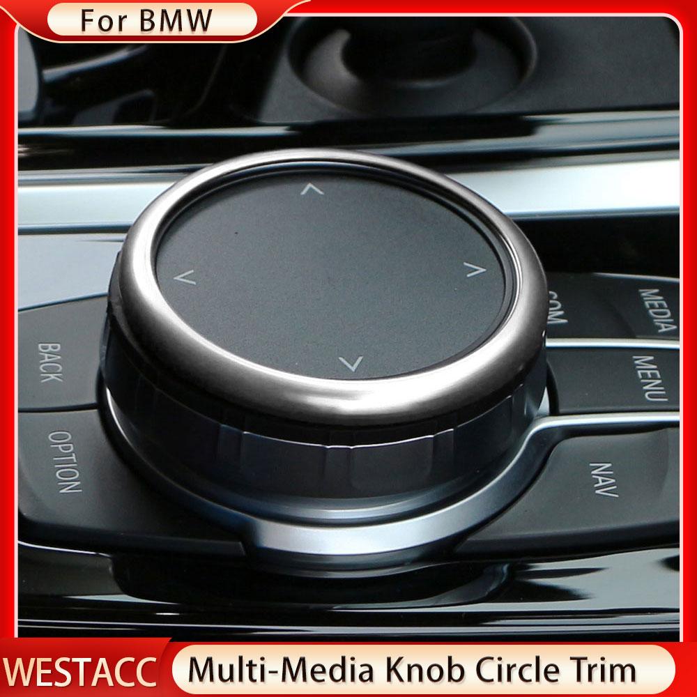 Рулевое колесо автомобиля, ручка регулировки громкости, круглая наклейка, накладка для BMW X3 G01 X4 G02 2018 2022