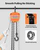 Hand Chain Hoist, 1 Ton 2200 lbs Capacity, Manual Chain Block with Upgrade G80 Galvanized Chain, 3 m Lifting Height, Heavy Duty Pulley Hoist for