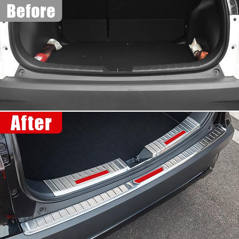 Автомобильные аксессуары для Toyota Corolla Cross XG10 2021 2022 2023 Гибридный задний бампер, накладка на порог багажника, защита педалей