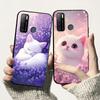 Милый чехол для Tecno Pouvoir 4 4 Pro LC7 LC8, ударопрочный, из мягкого силикона и ТПУ, задняя крышка для Tecno Pouvoir 4, чехол с цветами