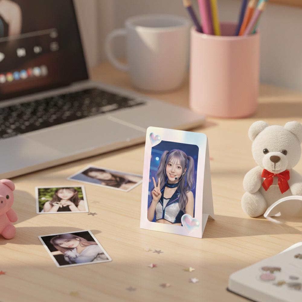 SIXKSHOP Двусторонний стенд-рамка для фотокарточек – Держатель для K-POP фото 3 шт.