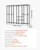 VEVOR Clothing Garment Rack, Heavy Duty Closet Wardrobe, Adjustable Tiers Clothes Racks with Steel Frame