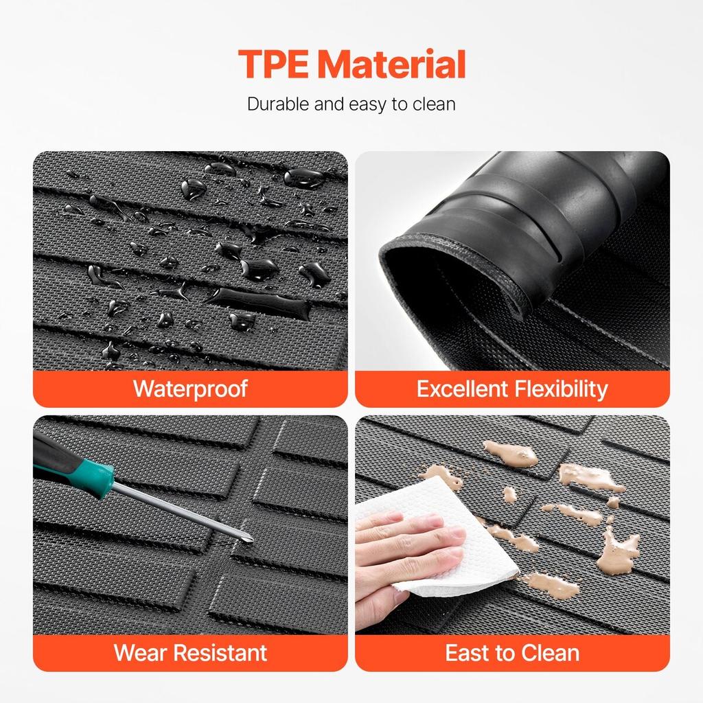 Cargo Mat All Weather TPE Custom Fit for Toyota 4Runner 7 Seater 2010-2026