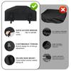 Secure Fit UV& Weather Resistant Heavy Duty Winch Cover For 9500-For 12000 Lbs- Ideal For Outdoor Applications
