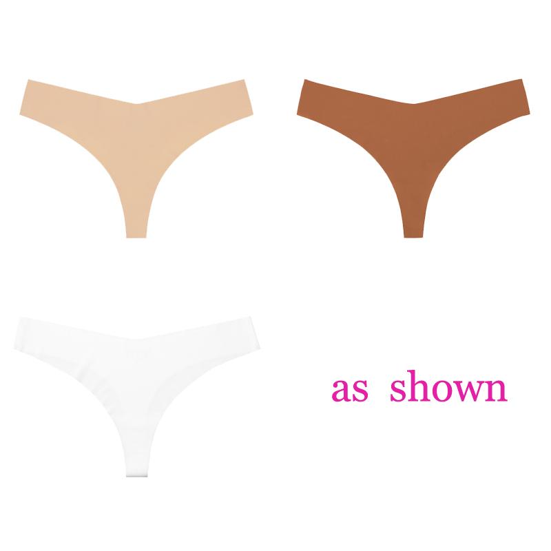 3 шт./лот, женские сексуальные трусики из ледяного шелка с низкой талией, нижнее белье без следов, стринги, женские стринги, дышащее нижнее белье, искушение, нижнее белье