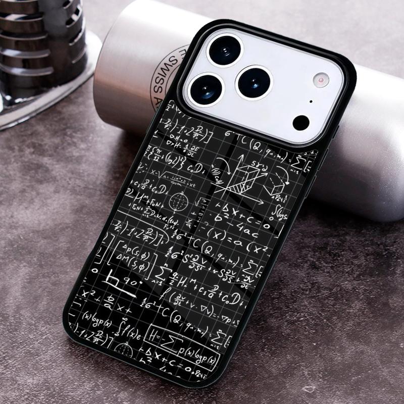 Physics Math Formula Equation Phone Case for iPhone 17 16 15 Pro Max Air 14 13 12 11 Plus Shockproof Capa Cover