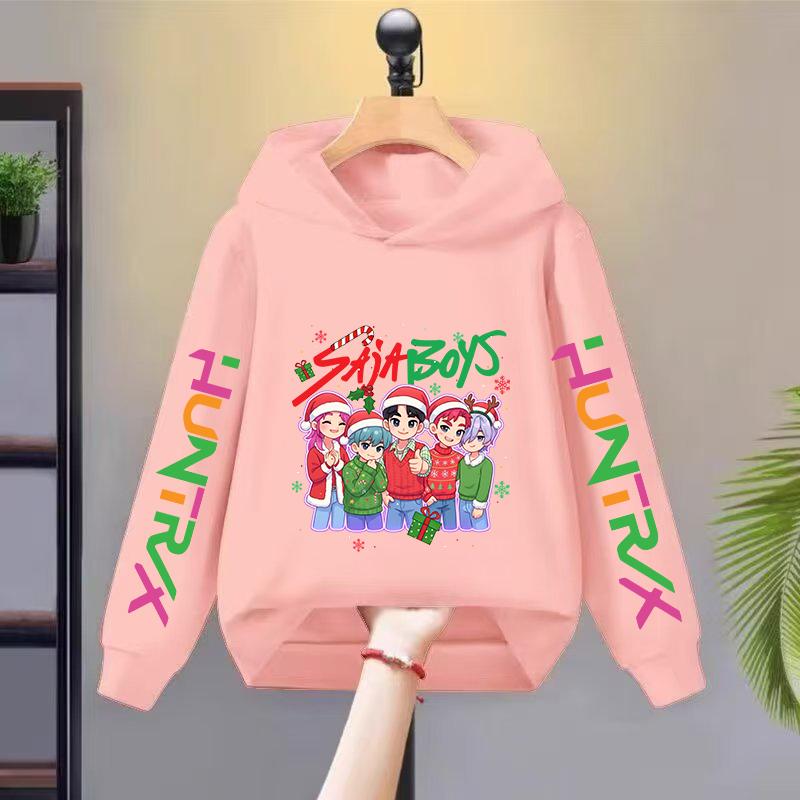 Korean Style KPOP Hoodie, Fashionable and Comfortable Children's Clothing, Christmas Exclusive Gift, Fashionable and Warm Girl's Top