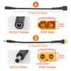 DC 5.5 2.1 2.5mm XT60 XT30 Female Male Plug To T Plug Female Male Adapter Connector With 18AWG Silicone Wire