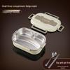 FuMaide 1000ml 3-Compartment 304 Stainless Steel Insulated Lunch Box