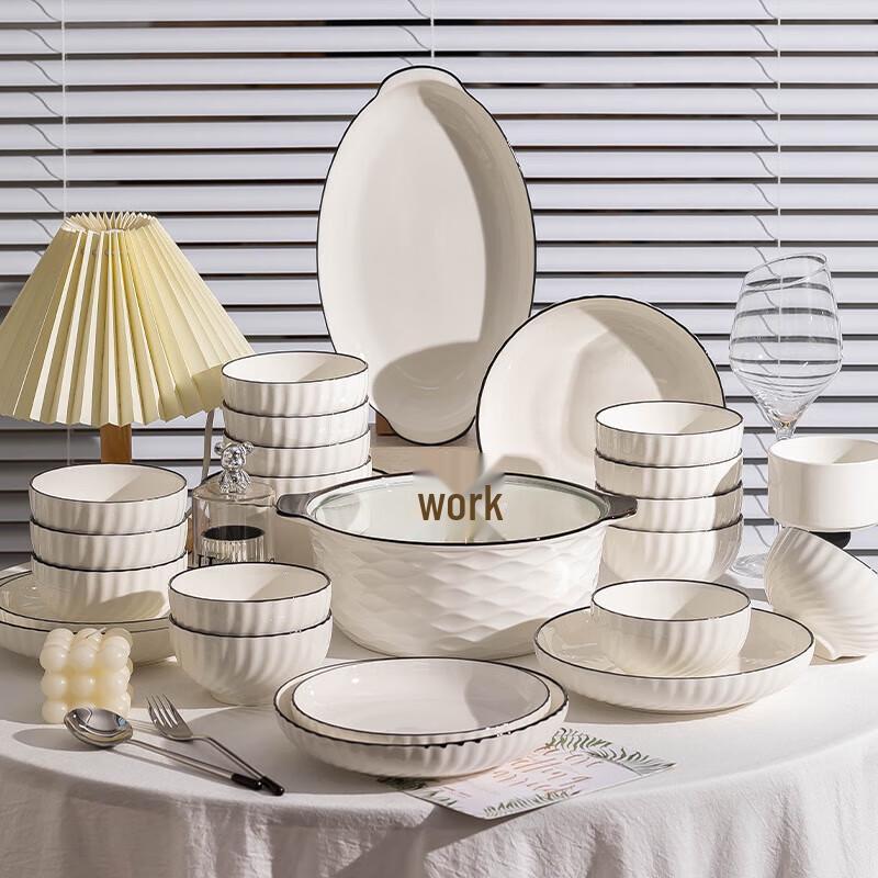 Kangmo Underglaze Ceramic Dinnerware Set