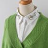 Glass Diamond Fake Collar Fashionable and Versatile Half Body Shirt Women's Fake Collar